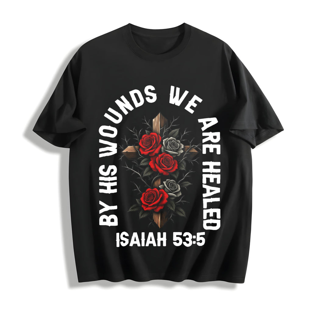 Saved By Grace Christian Cotton T-Shirt product image 1