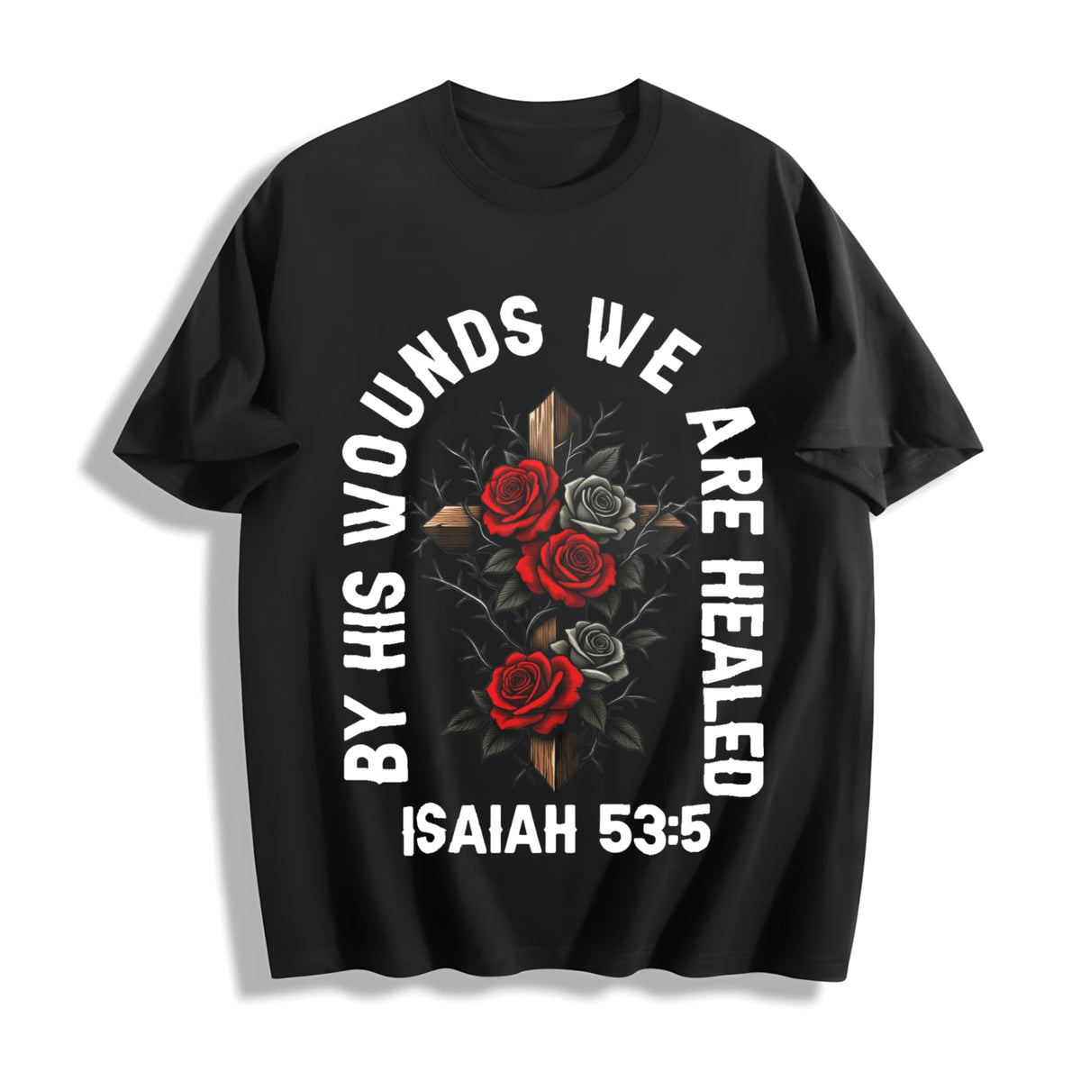 Saved By Grace Christian Cotton T-Shirt product image 1