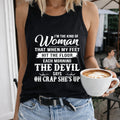 I M The Kind Of Woman Letters Women's Tank Top