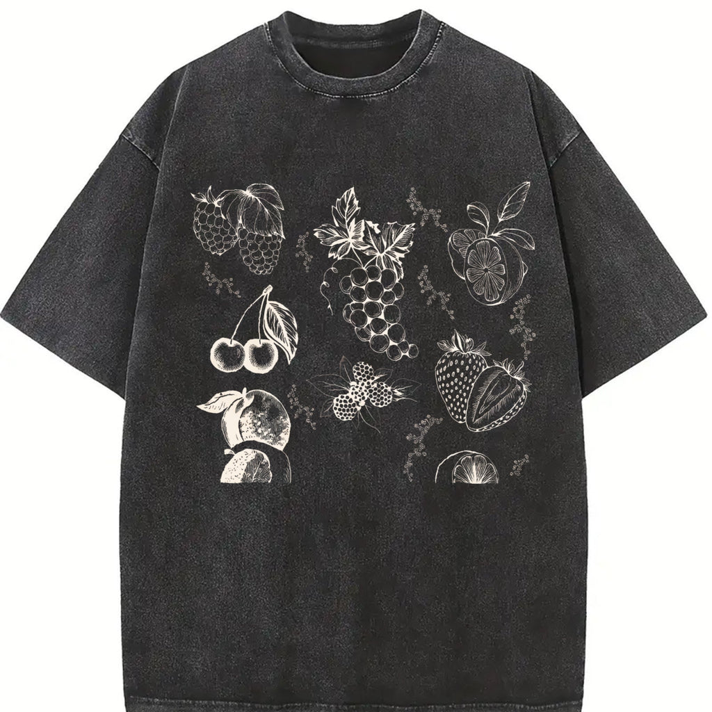 Fruits And Berries 90s Vintage Washed T-Shirt product image 2