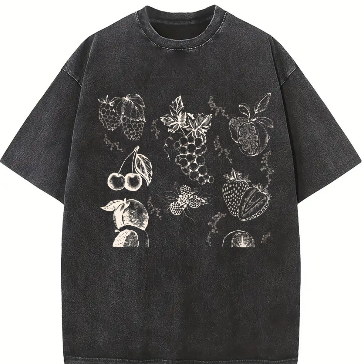 Fruits And Berries 90s Vintage Washed T-Shirt product image 2