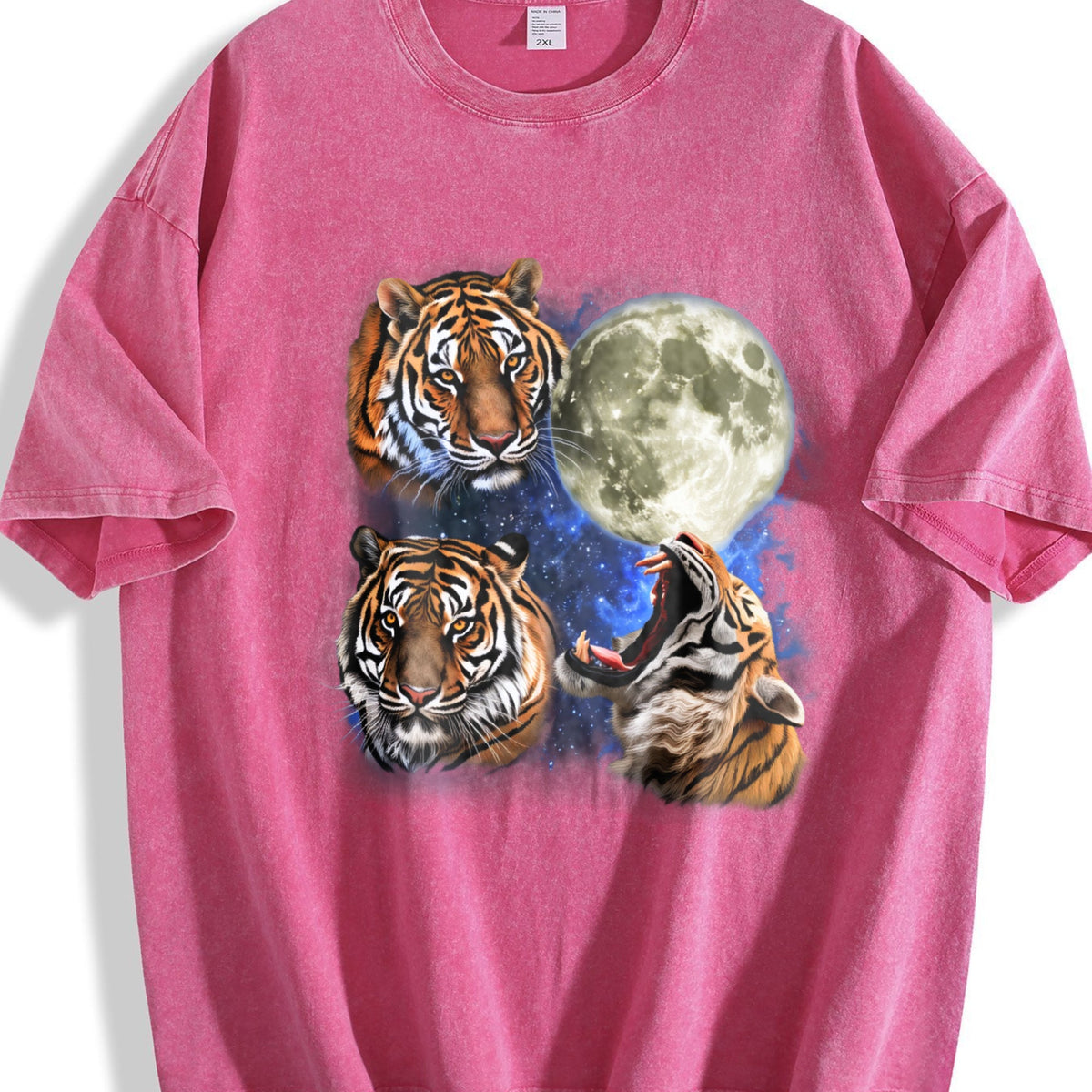 Tigers In Galaxy Vintage Washed T-Shirt product image 7