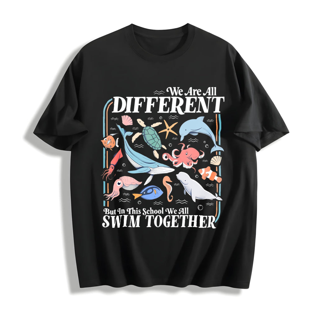 We Are All Different Swim Together Teacher Back To School product image 1