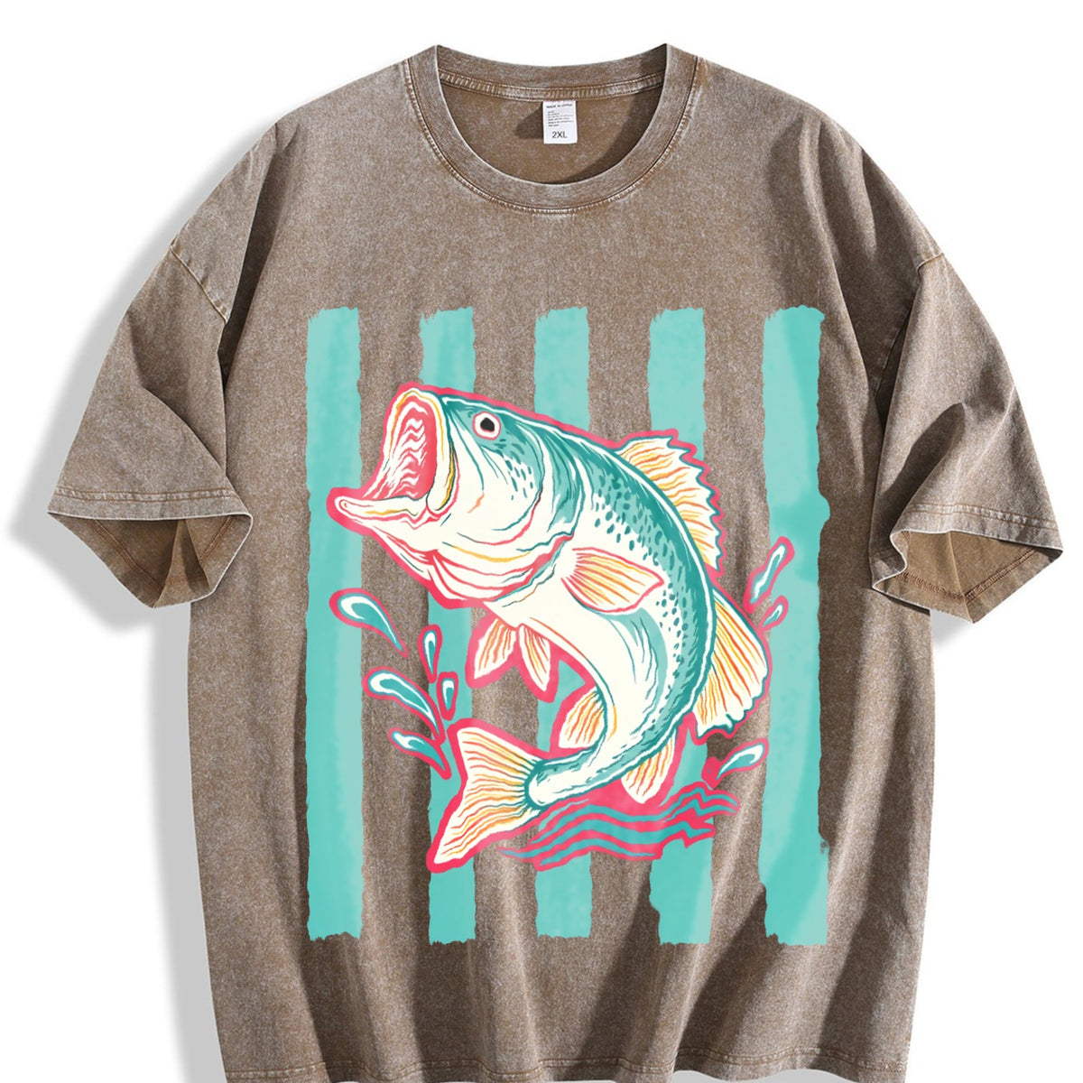 Bass Fish Vintage Washed T-Shirt product image 3