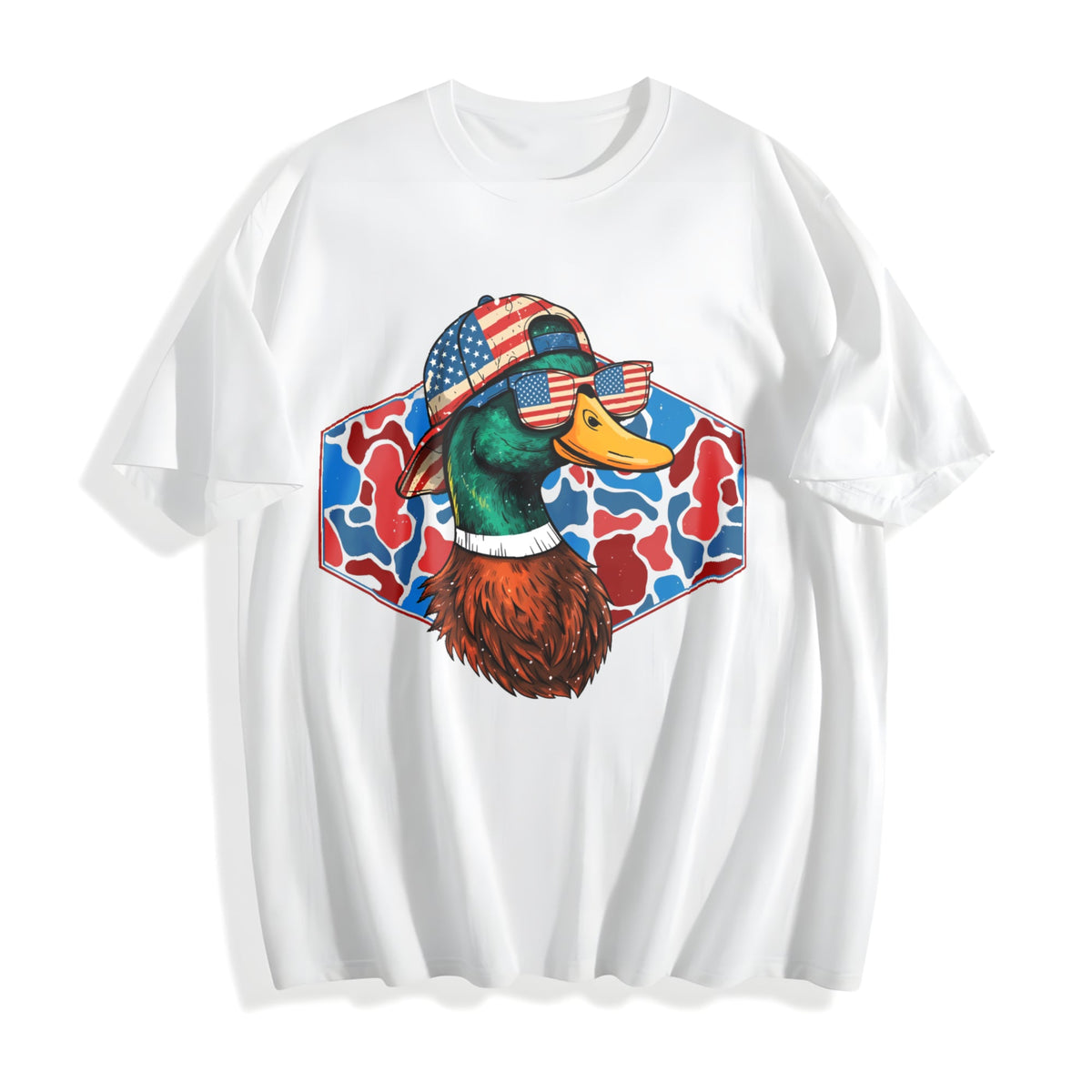 Mallard Duck Flying Cotton T-Shirt product image 2