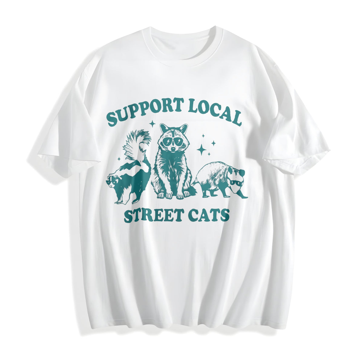 Support Local Cats Cotton T-Shirt product image 2