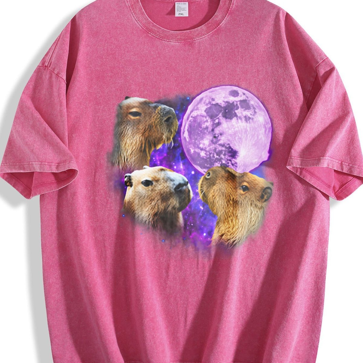 Three Capybaras Vintage Washed T-Shirt product image 7