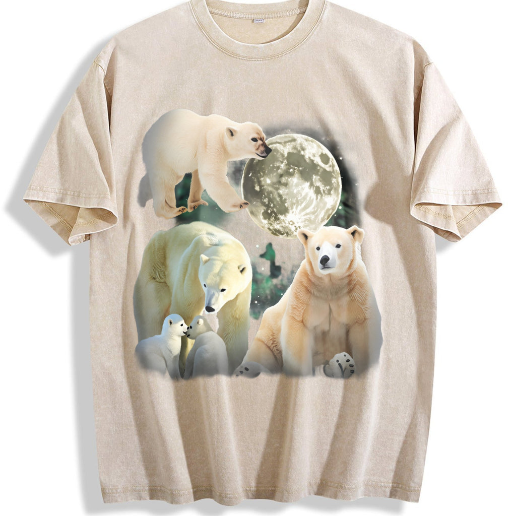 Polar Bears Mystical Vintage Washed T-Shirt product image 1