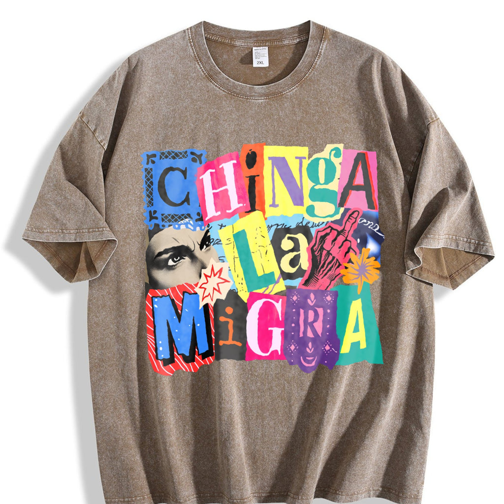 Ice Out Anti Magazine Letters Vintage Washed T-Shirt product image 3