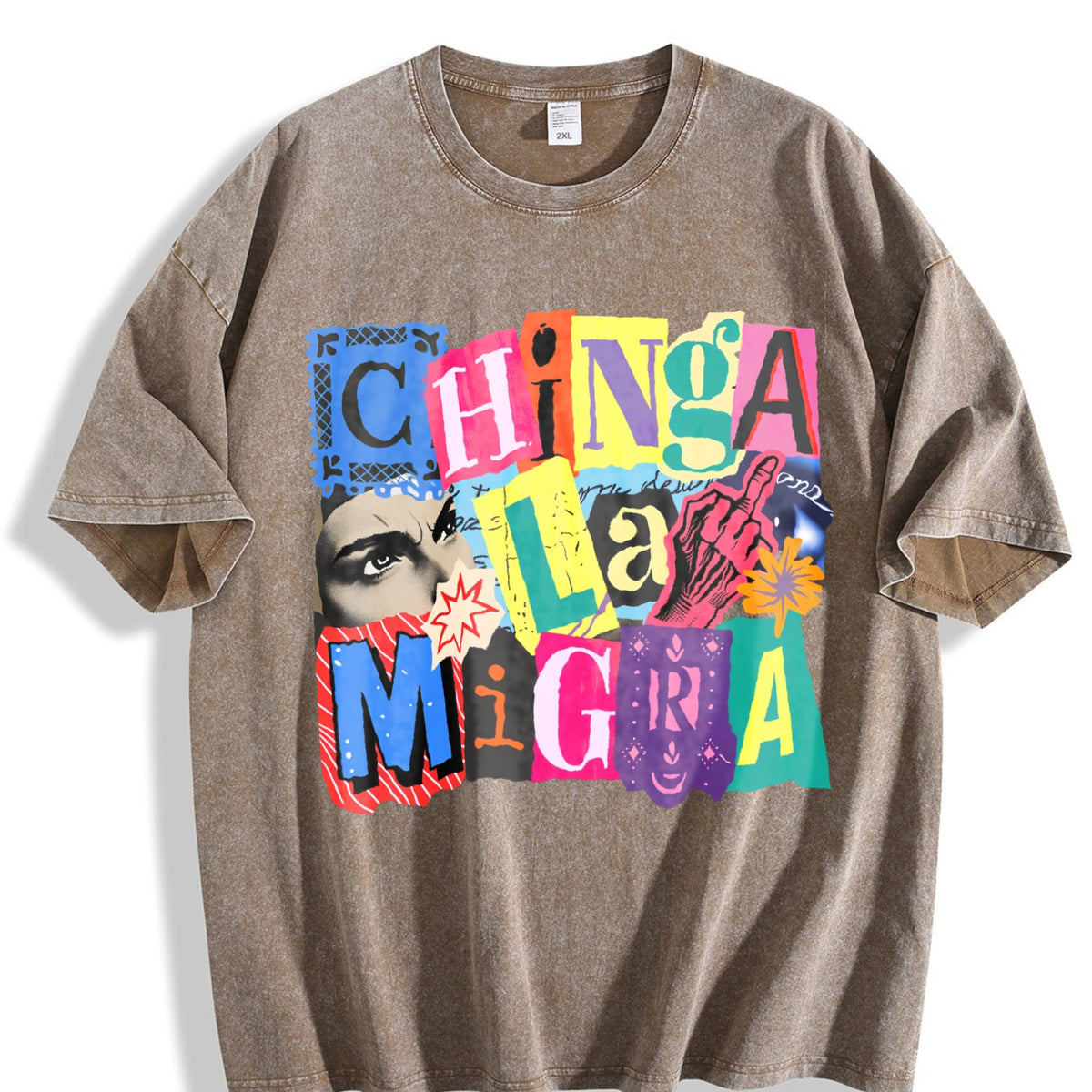 Ice Out Anti Magazine Letters Vintage Washed T-Shirt product image 3