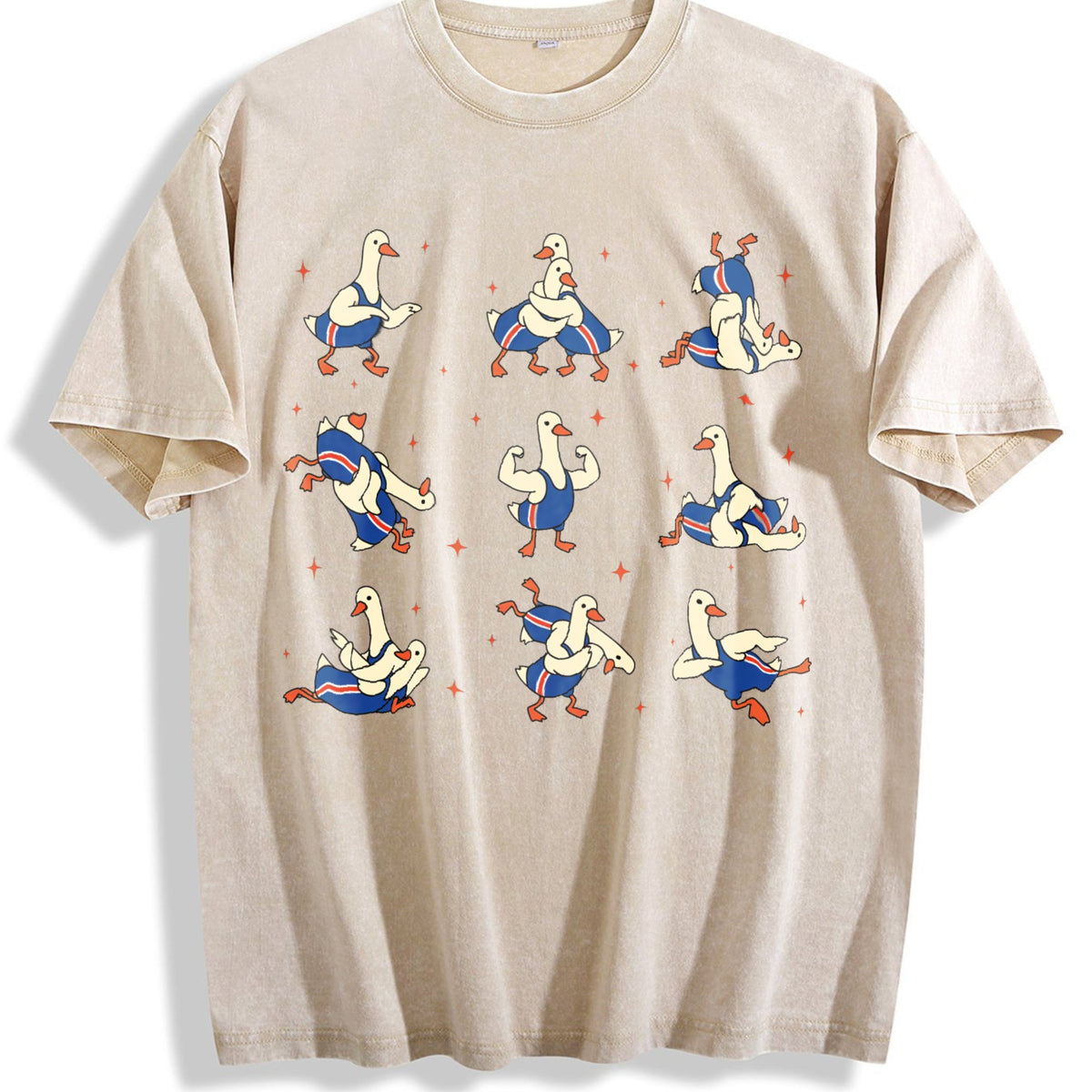 Wrestling Silly Goose Vintage Washed T-Shirt product image 1
