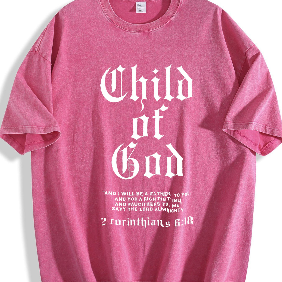 Child of God Scripture Vintage Washed T-Shirt product image 7