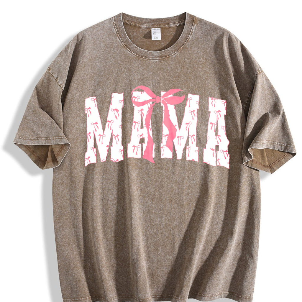 Coquette Bows Mama Vintage Washed T-Shirt product image 3