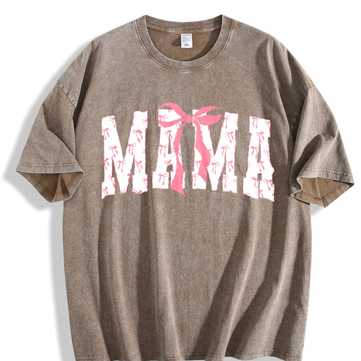 Coquette Bows Mama Vintage Washed T-Shirt product image 3