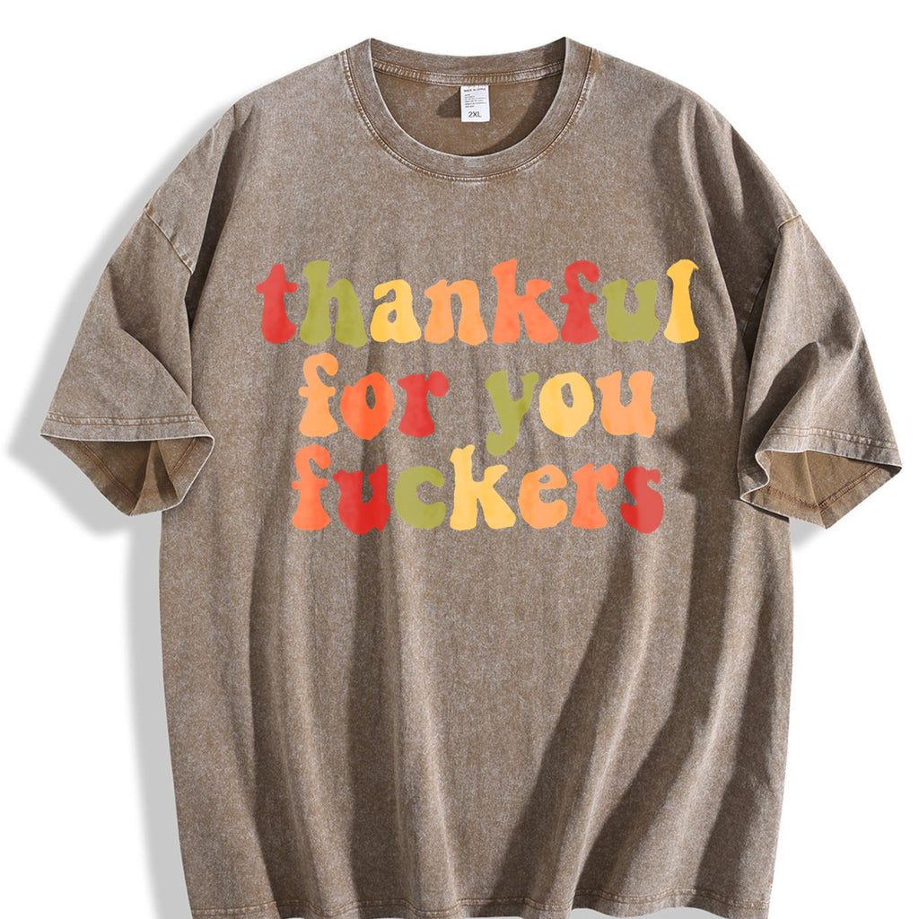 Thankful For You Fuckers Vintage Washed T-Shirt product image 3