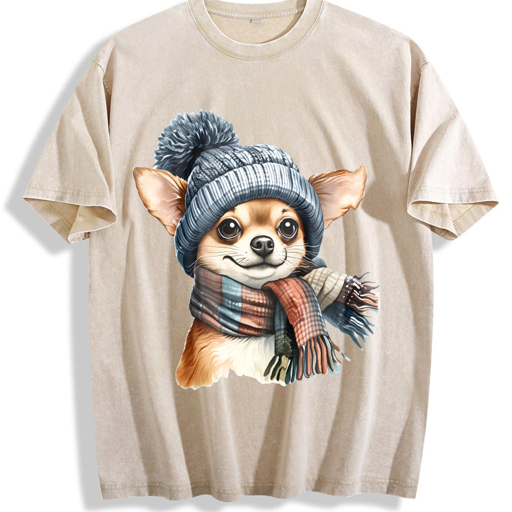 Winter A Chihuahua With Vintage Washed T-Shirt product image 1