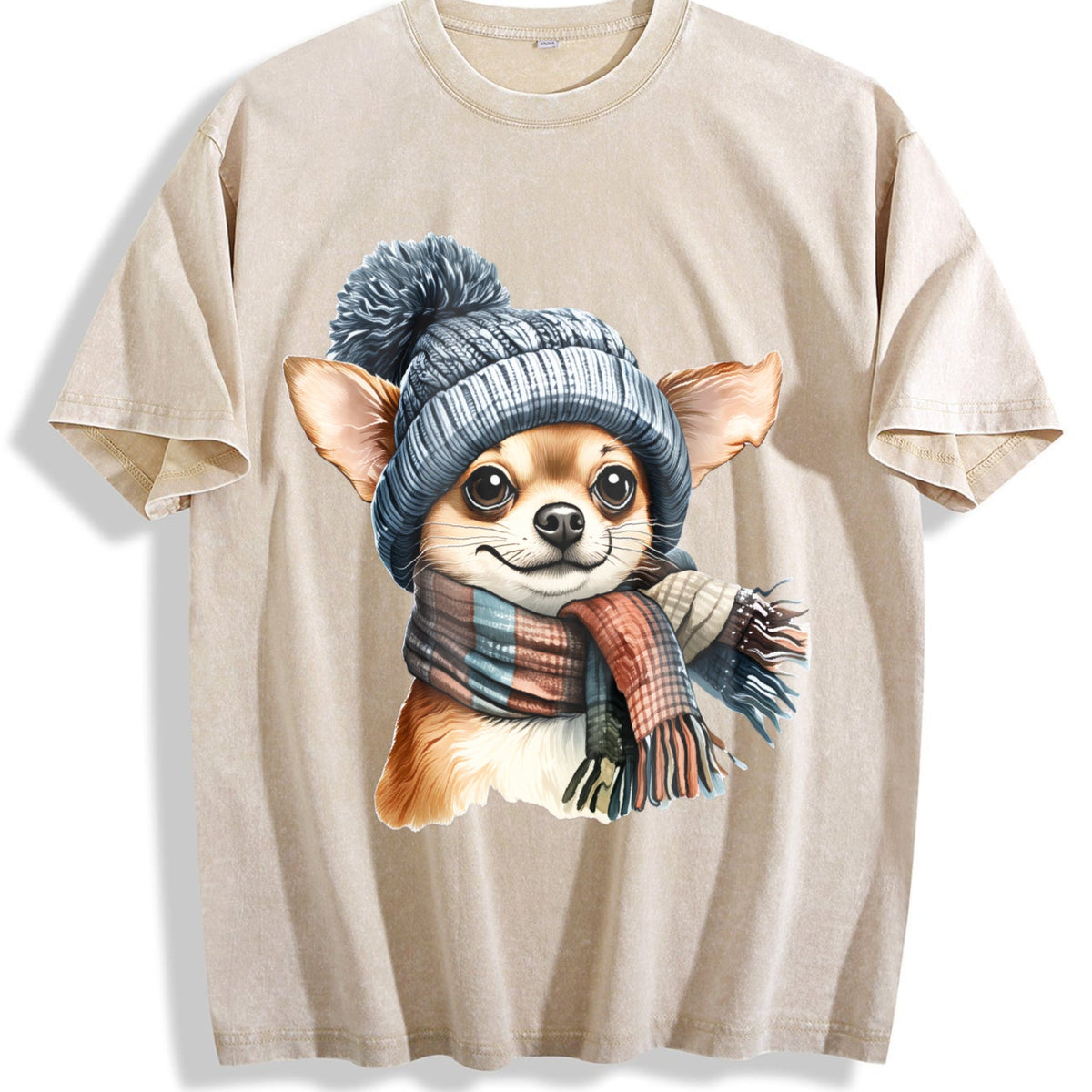 Winter A Chihuahua With Vintage Washed T-Shirt product image 1