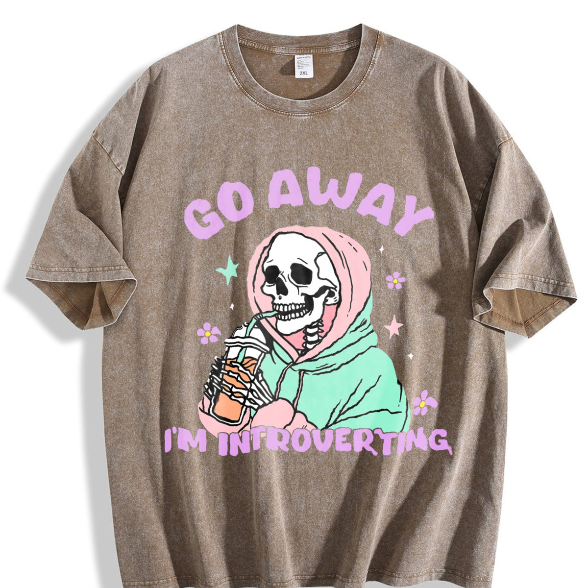 Funny Introvert Go Away I'm In A Social Panic - Vintage product image 3