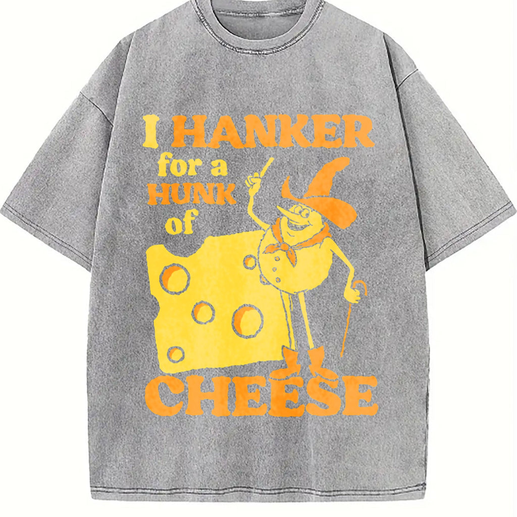 Funny Cheese Meme Vintage Washed T-Shirt product image 4