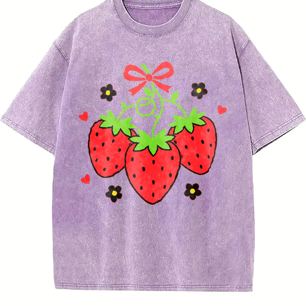 Short-sleeved Vintage Washed T-Shirt product image 6