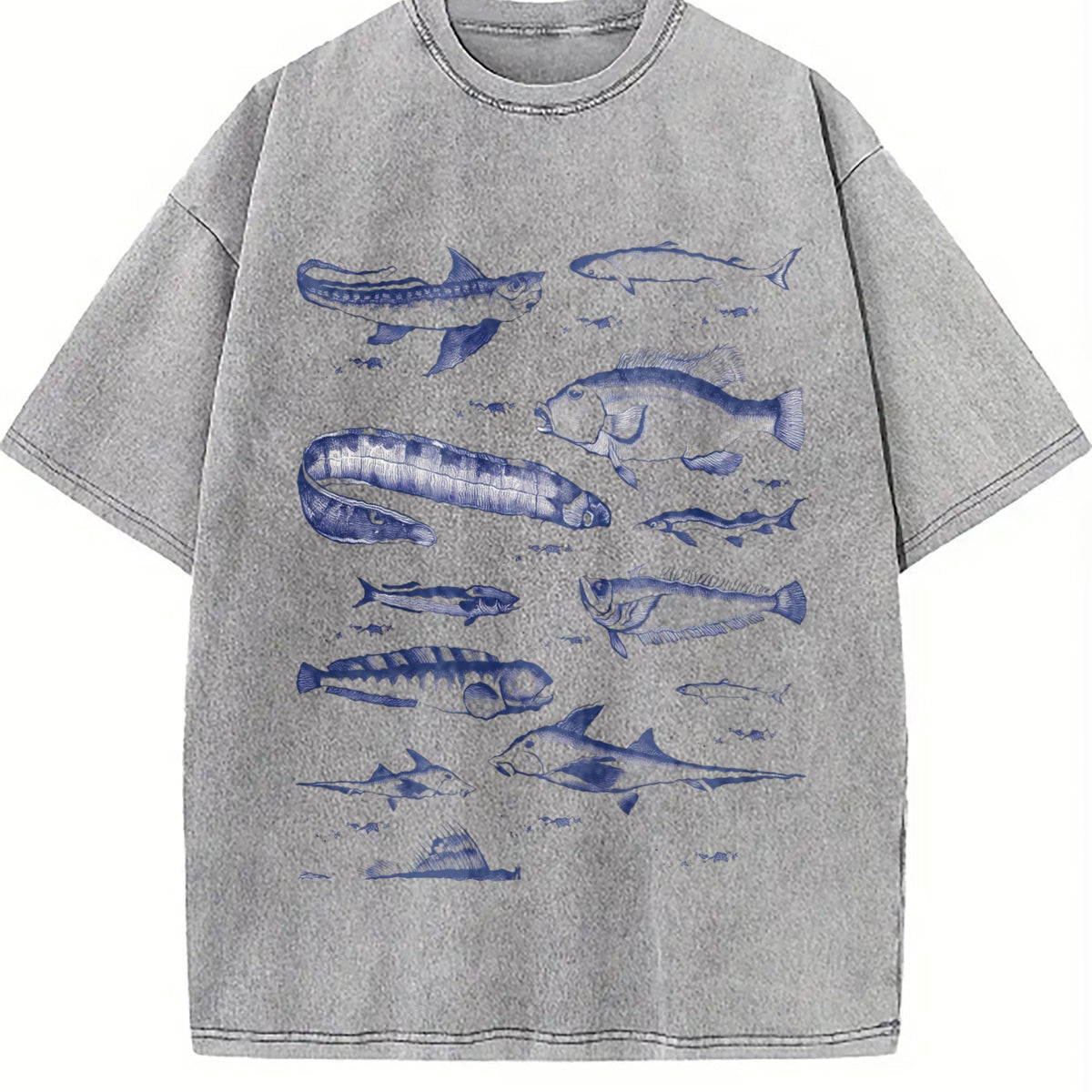 Fish Tattoo Vintage Washed T-Shirt product image 5