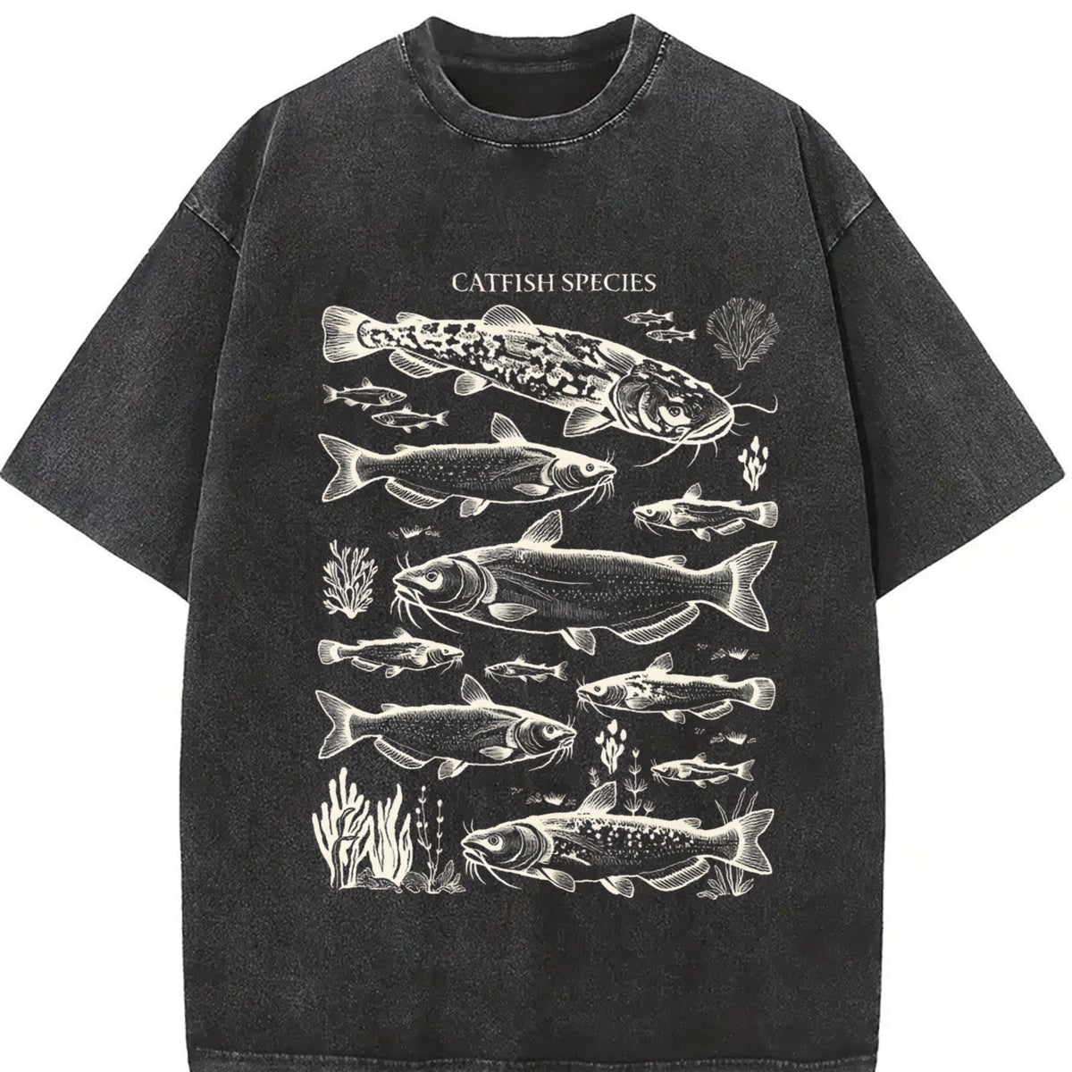 Catfish Species 90s Vintage Washed T-Shirt product image 2