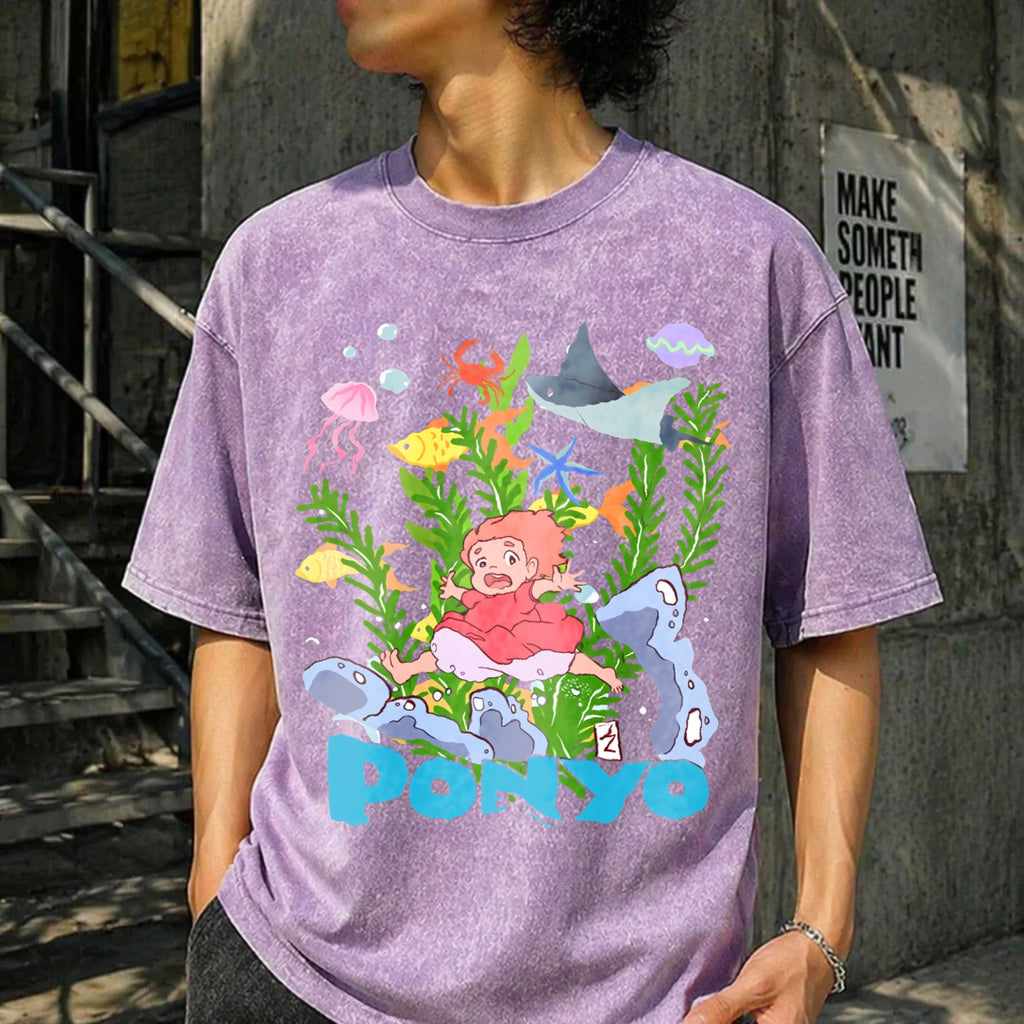 Studio Ghibli Anime Vintage Washed T-Shirt product image 6