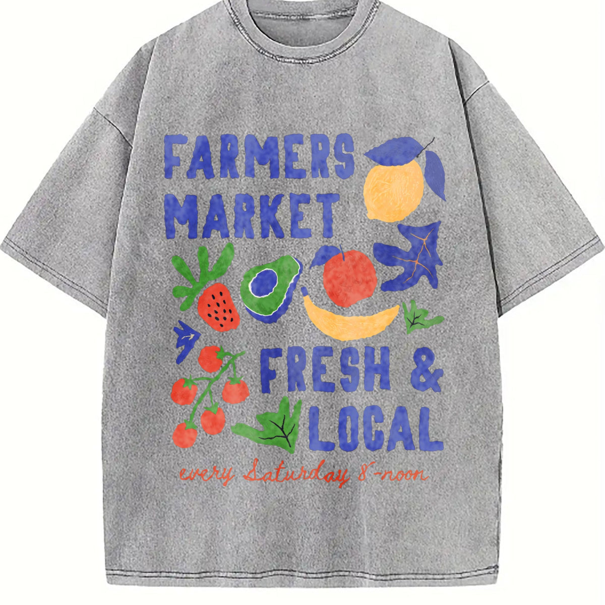 Farmers Market Fresh and Local Vintage Washed T-Shirt product image 5