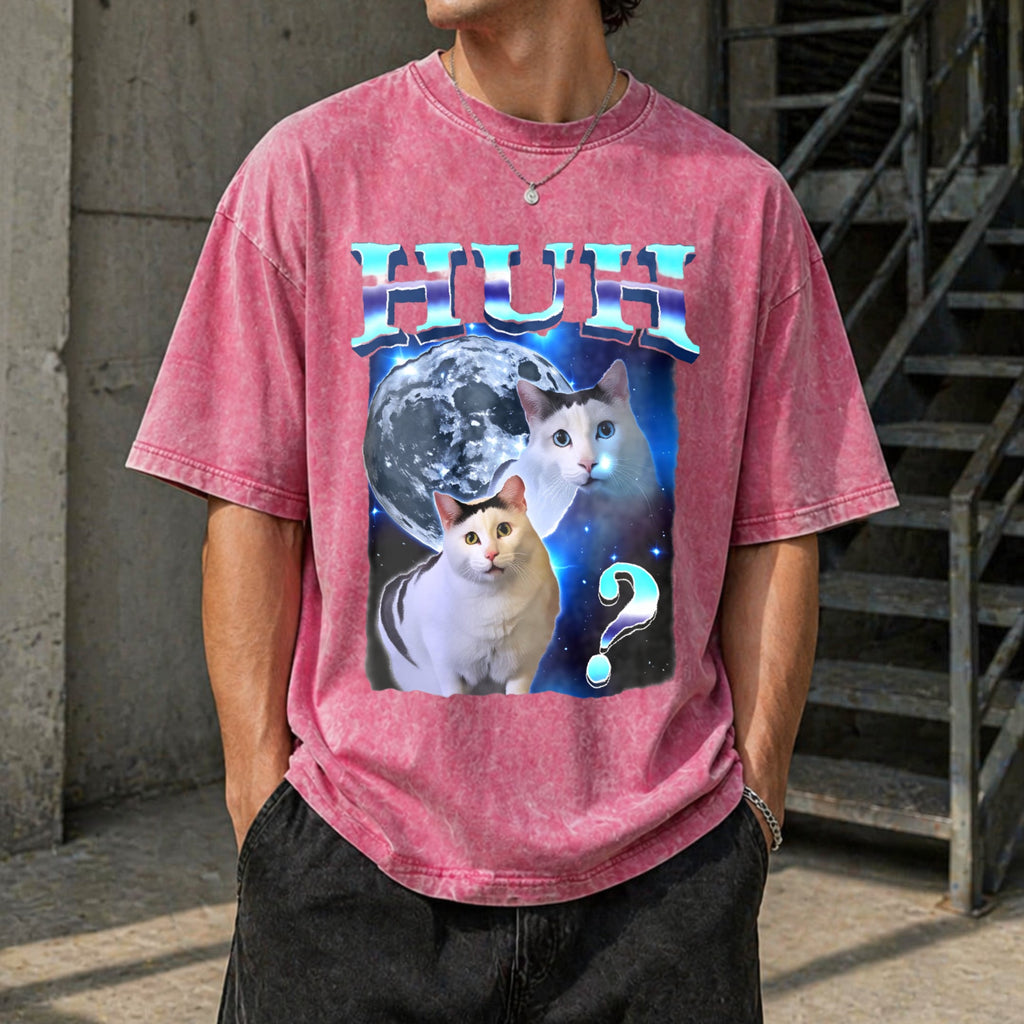 Funny Cat Meme Vintage Washed T-Shirt product image 7