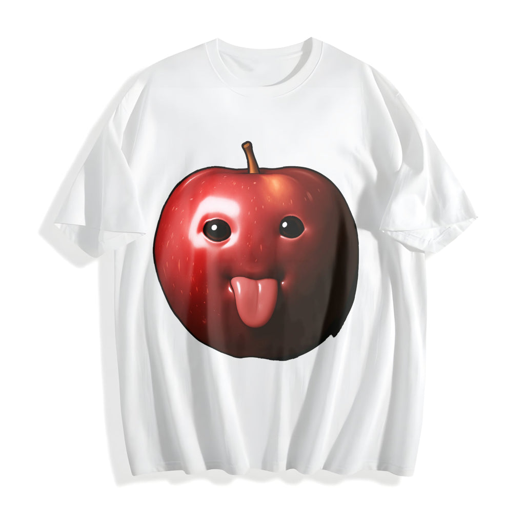 Funny Meme Apple Summer Cotton T-Shirt product image 2