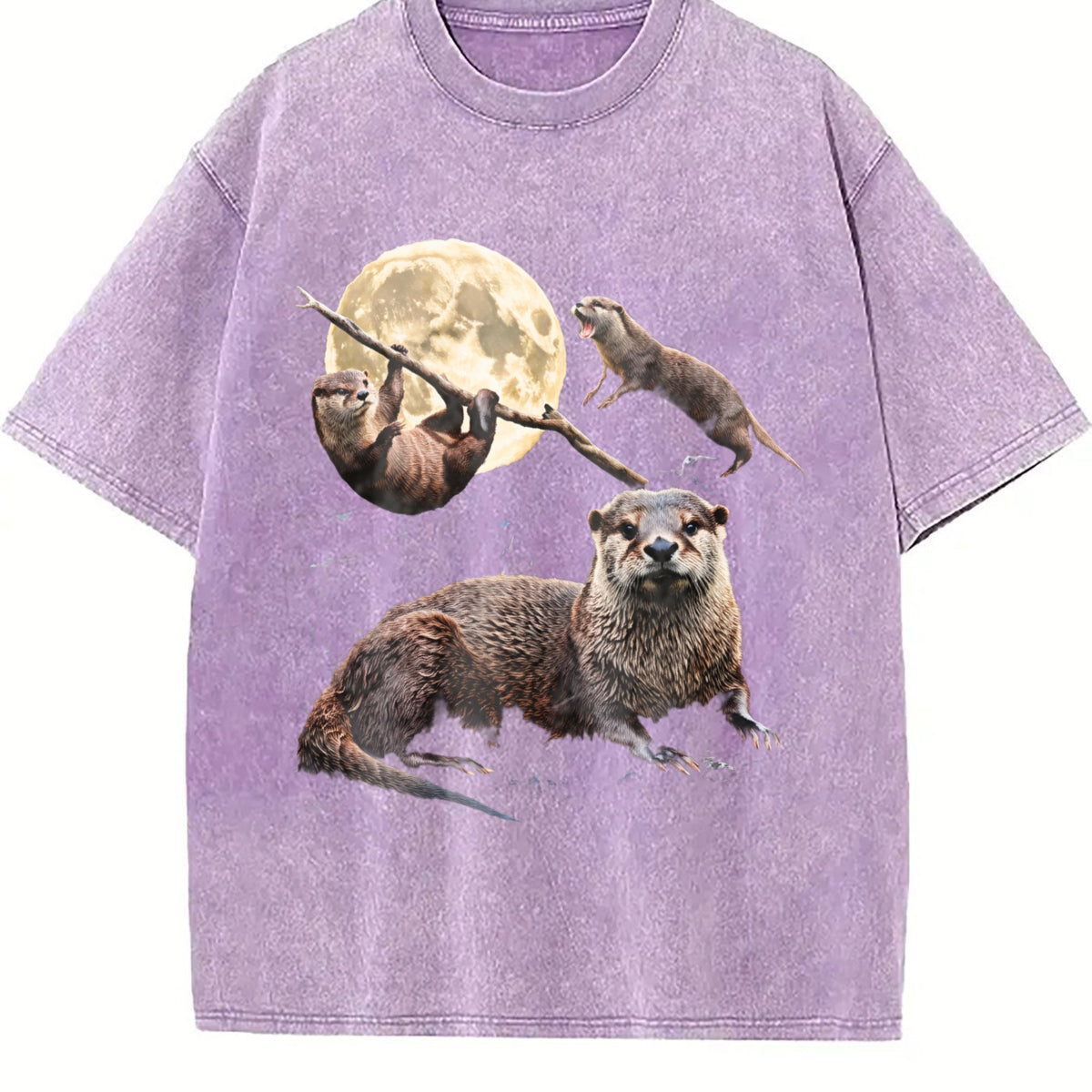 Otter Moon Vintage Washed T-Shirt product image 6