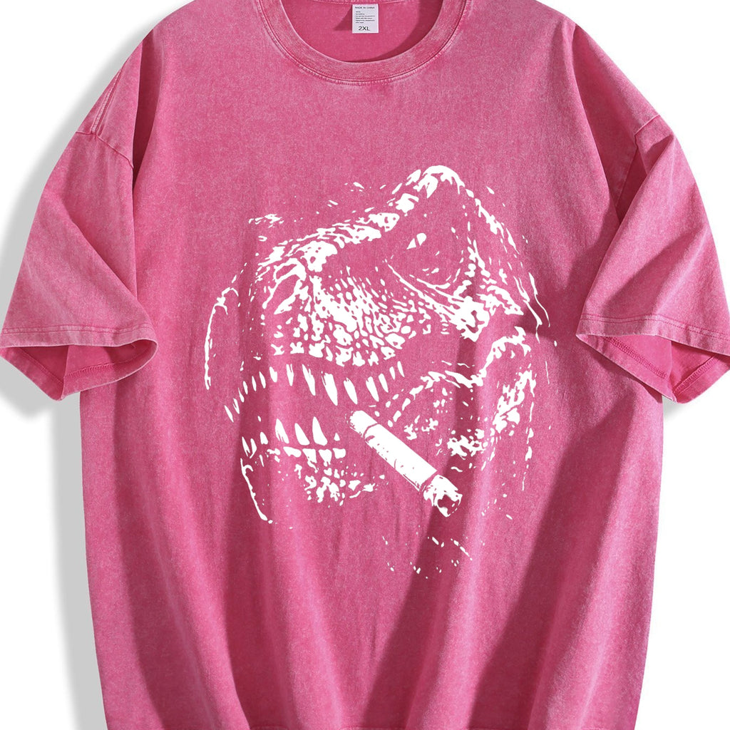 T Rex Smoke Y2K 90s Vintage Washed T-Shirt product image 7