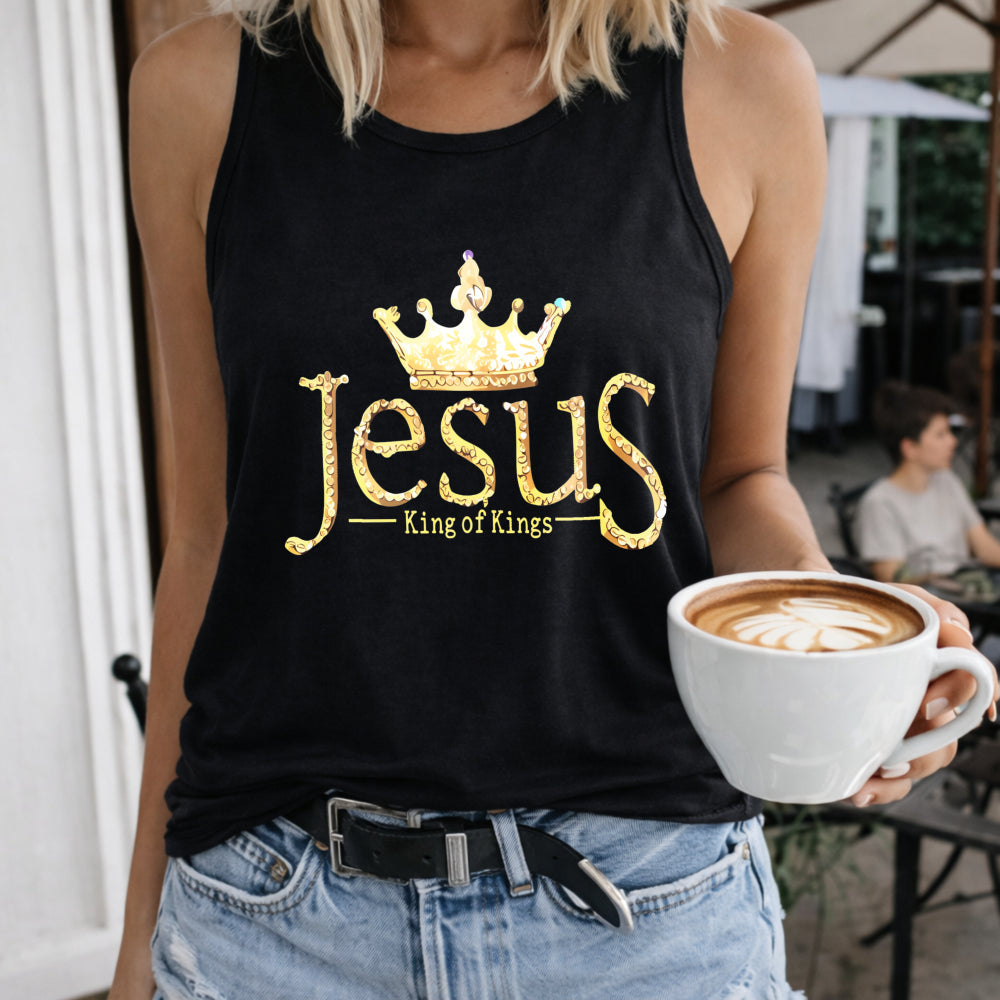 Jesus King of Kings Crown Women's Tank Top