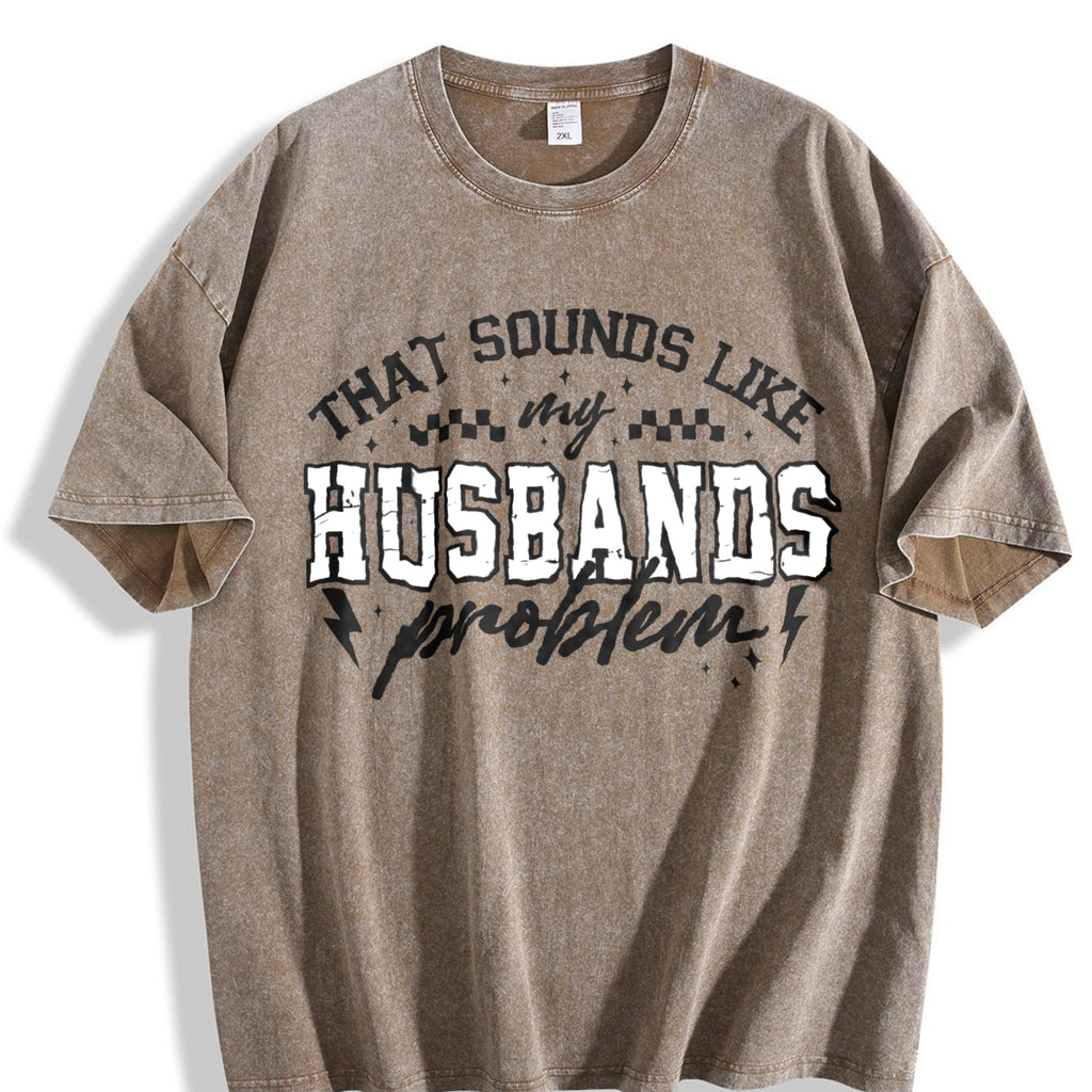 My Husbands Problem Snarky Humor Sarcastic Wife Vintage product image 3