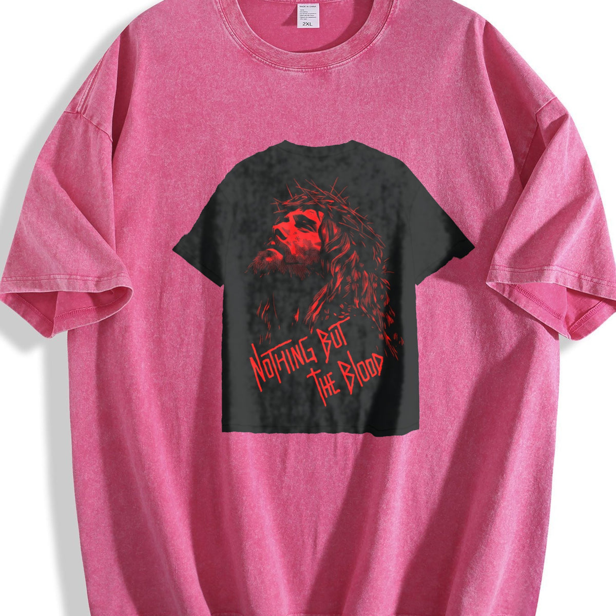 Christian Crown Of Thorns Vintage Washed T-Shirt product image 7