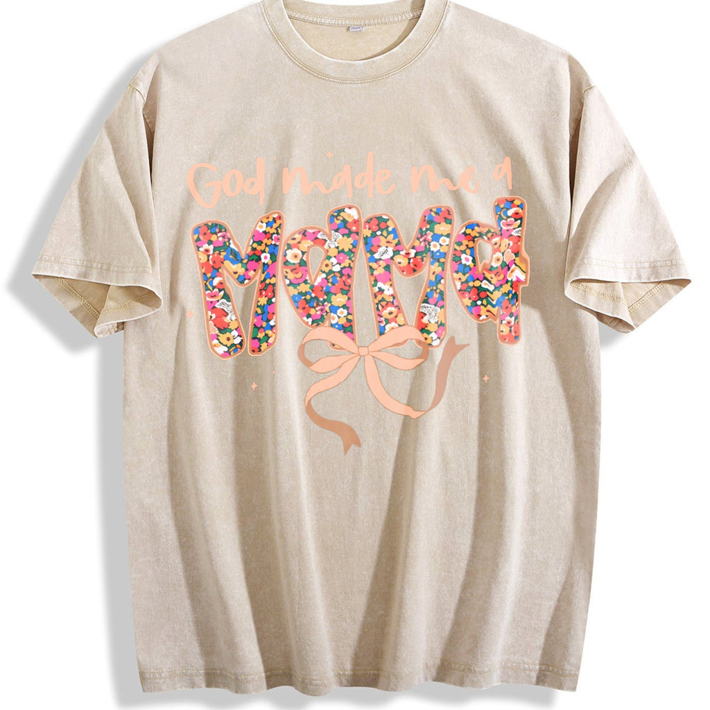 Relaxed Short-sleeved Vintage Washed T-Shirt product image 1