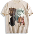 Three Dog Meme Moon Vintage Washed T-Shirt product image 1