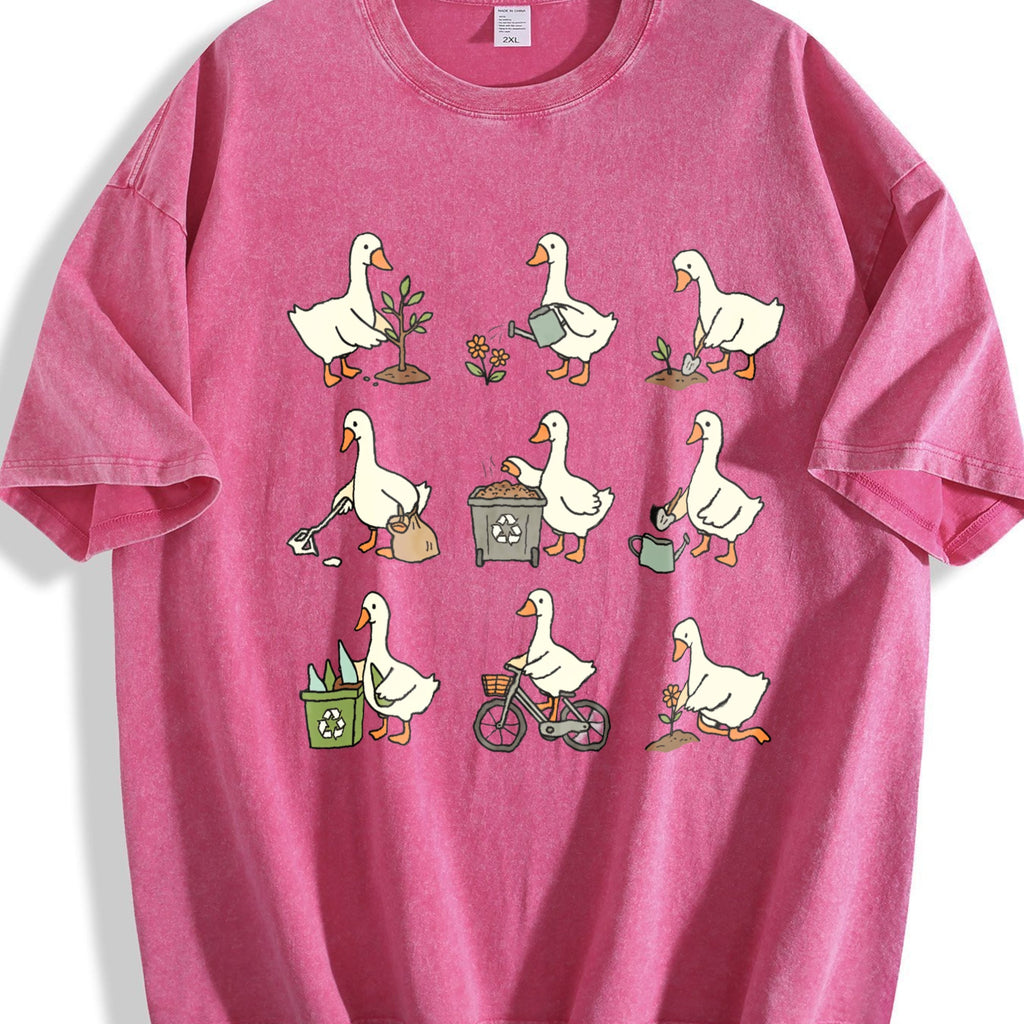 Earth Day Goose Vintage Washed T-Shirt product image 5