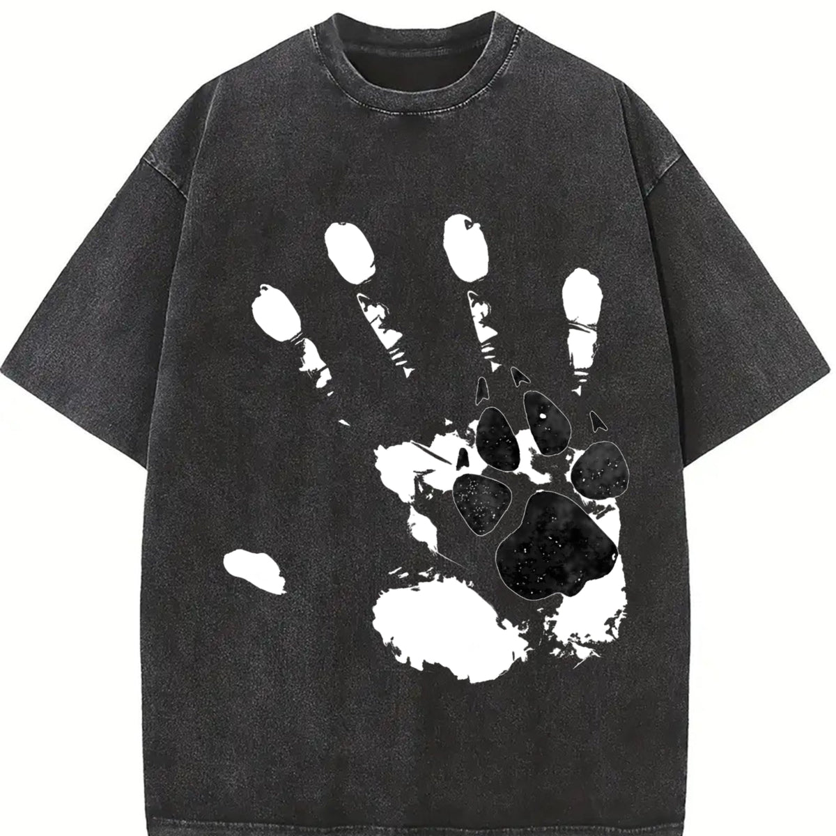 Man And Dog Are Good Friends Vintage Washed T-Shirt product image 2