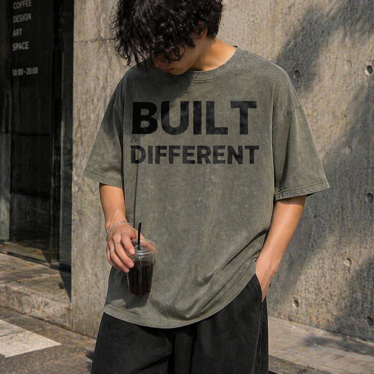Built Different Vintage Washed T-Shirt product image 4