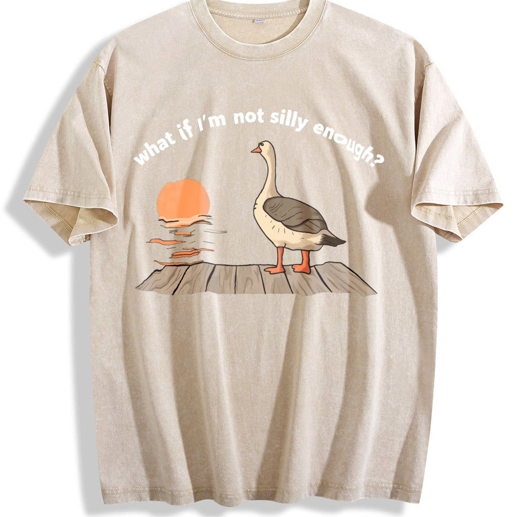 What If I'm Not Silly Enough Goose Boxy Funny Vintage product image 1