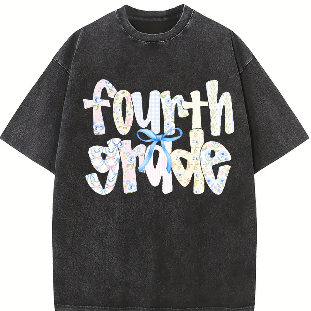 Fourth Grade Teacher Vintage Washed T-Shirt product image 2