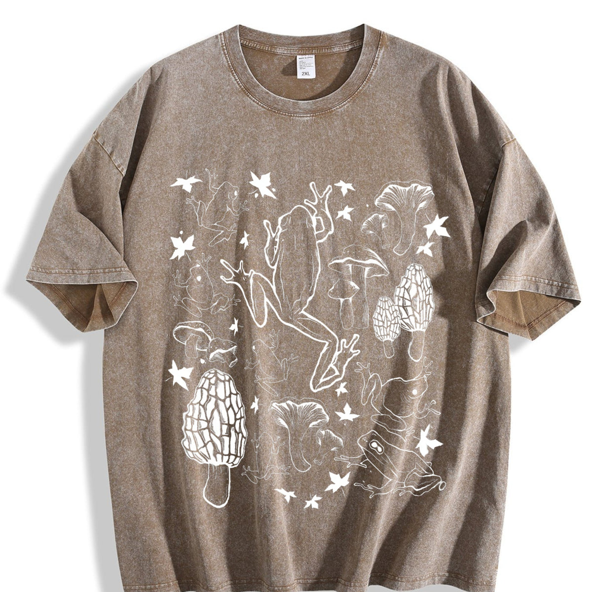 Frogs And Mushrooms Vintage Washed T-Shirt product image 3