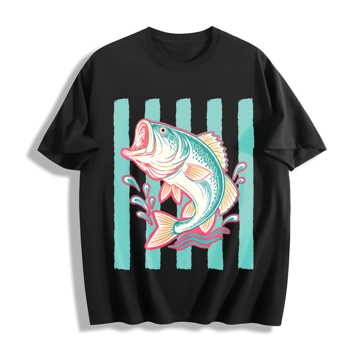 Bass Fish Cotton T-Shirt product image 1
