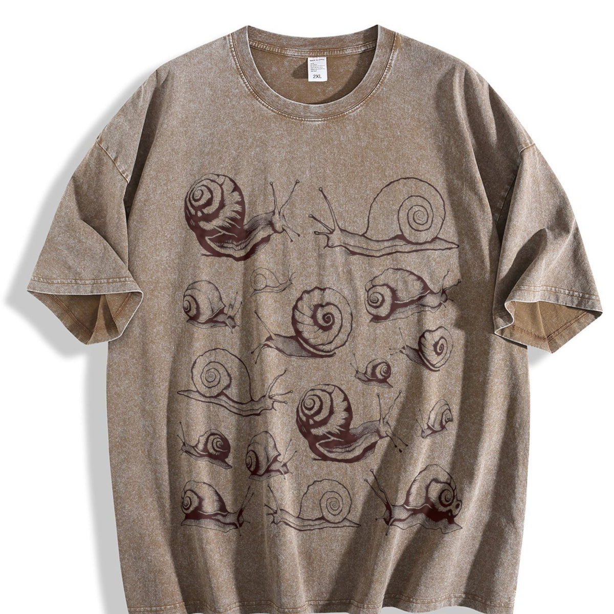 Snails Tattoo Vintage Washed T-Shirt product image 3