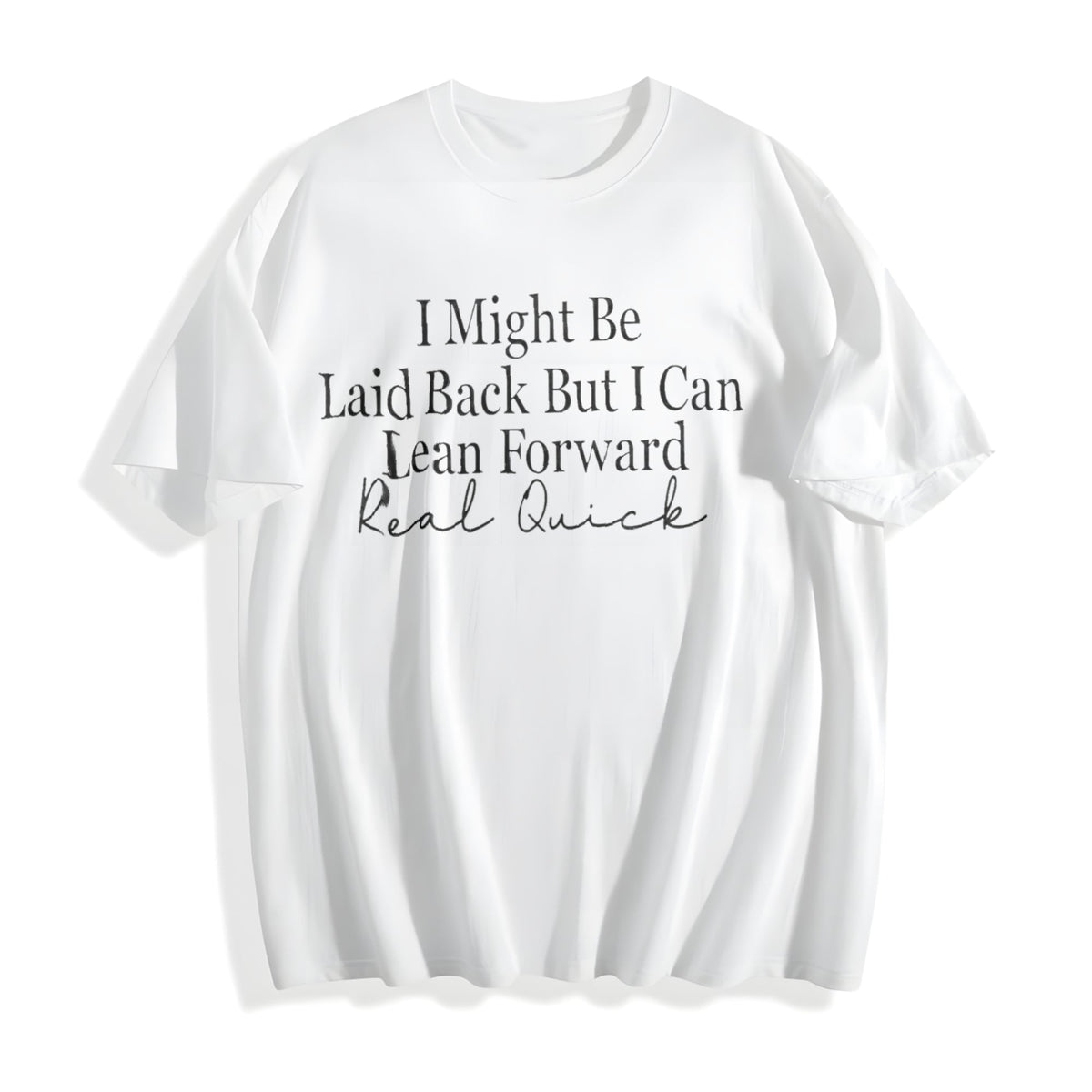 Bold Cursive Of White Text On The Front: I Might Cotton product image 2