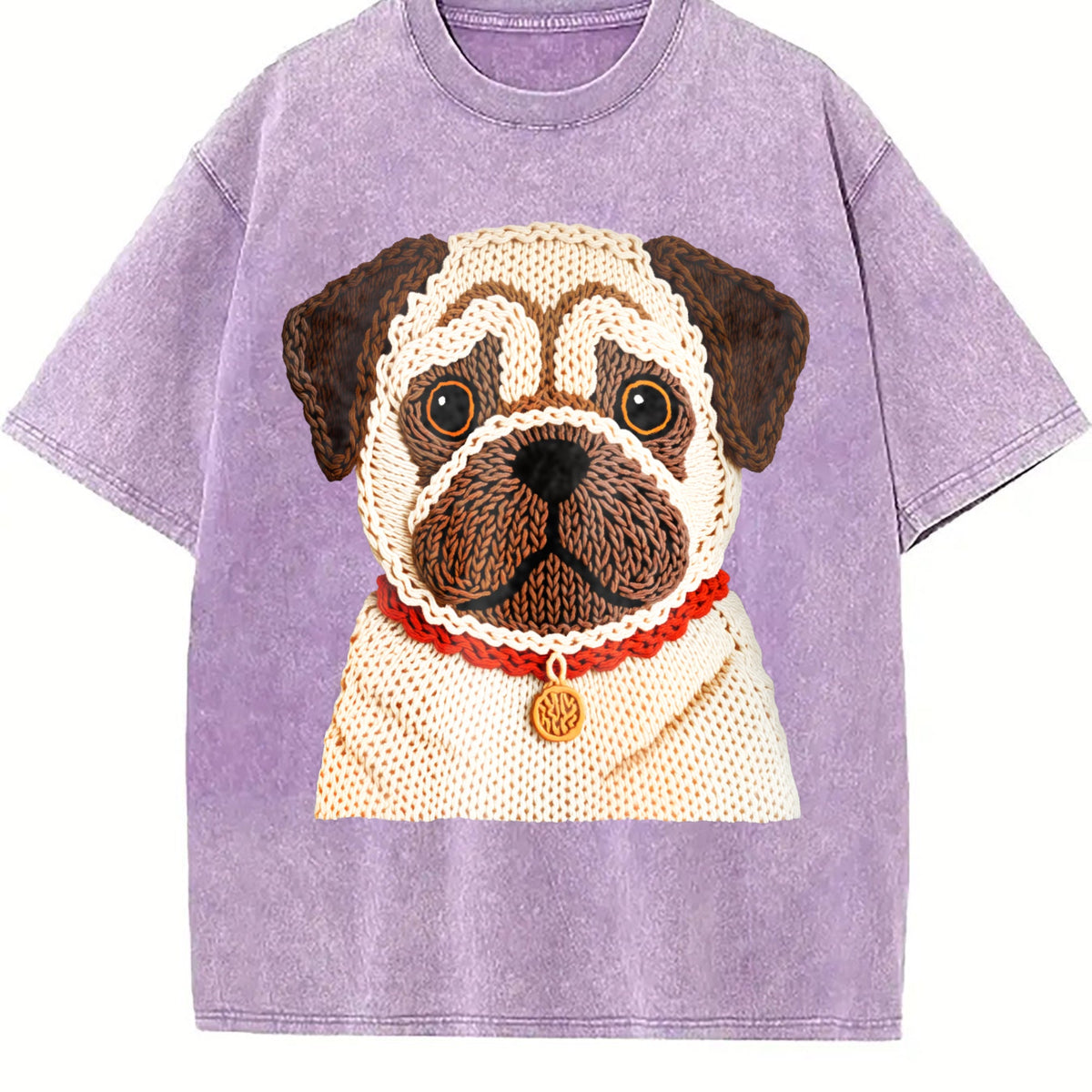 Winter A Pug Vintage Washed T-Shirt product image 6