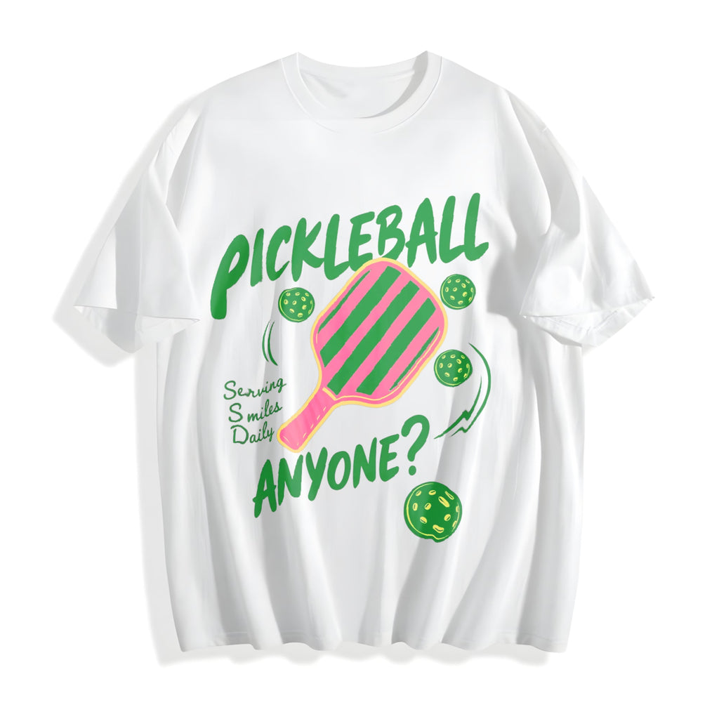 Pickleball Playing Paddleball Sport Cotton T-Shirt product image 2