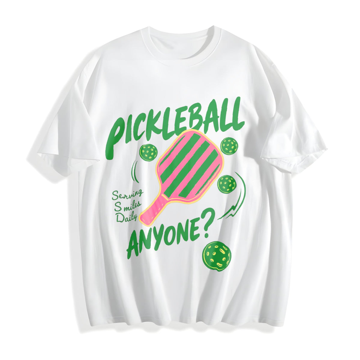 Pickleball Playing Paddleball Sport Cotton T-Shirt product image 2