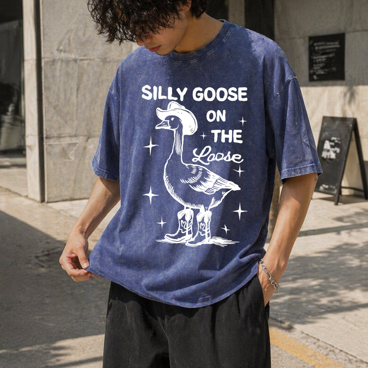 Silly Goose On Vintage Washed T-Shirt product image 8